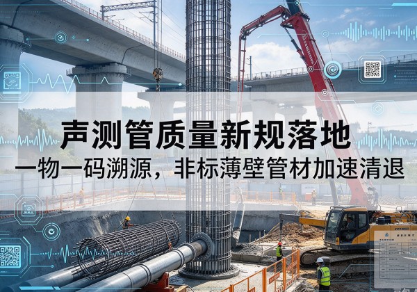 陇南声测管质量新规落地，一物一码溯源，非标薄壁管材加速清退