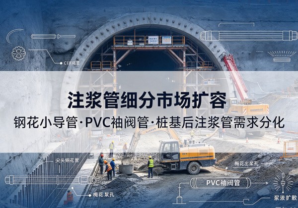 陇南注浆管细分市场扩容，隧道钢花小导管、PVC 袖阀管、桩基后注浆管需求分化
